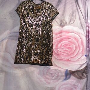 Lepoard Sequin Dress Size SZ XL